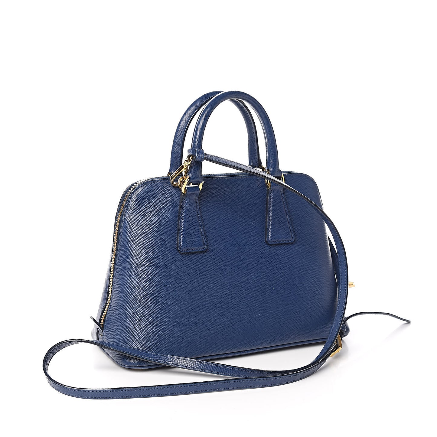 Saffiano Lux Small Promenade Tote Azzurro