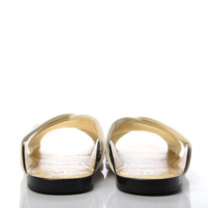 Chanel Lambskin Mule Sandals 42 White 6 of 10