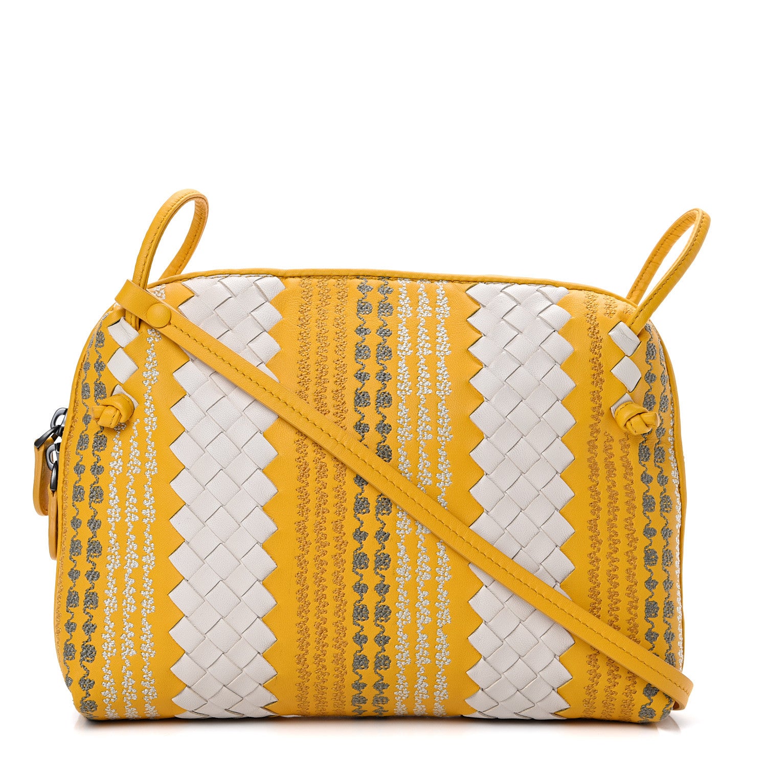 Bottega Veneta Nappa Intrecciato Appia Messenger Monalisa Mist Sunset 1 of 9