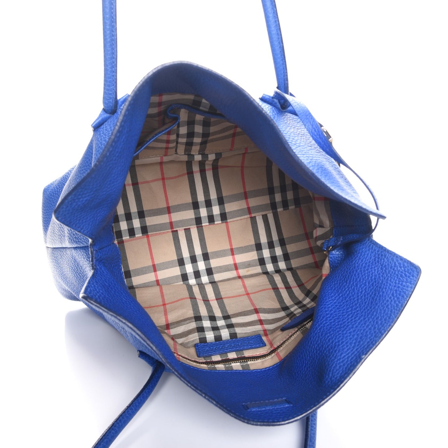 Grainy Calfskin Medium Baynard Tote Brilliant Blue