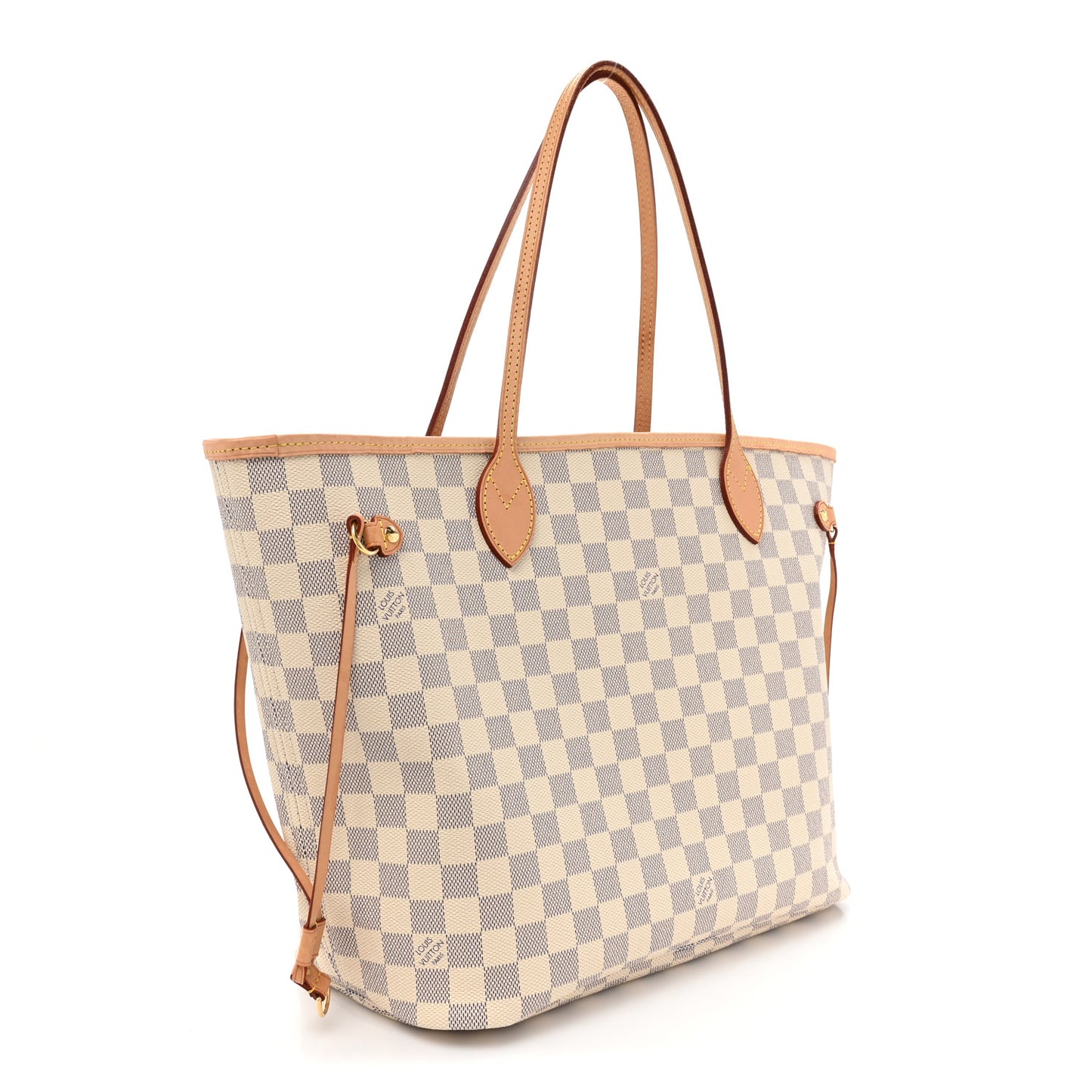 Damier Azur Neo Neverfull MM Rose Ballerine
