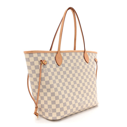 Louis Vuitton Damier Azur Neo Neverfull MM Rose Ballerine 4 of 18