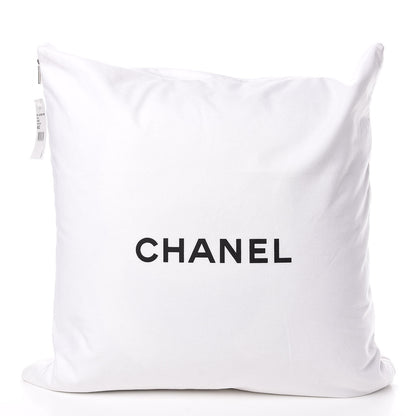 Chanel Wool Cashmere CC Pillow Ivory Havana Beige 4 of 7