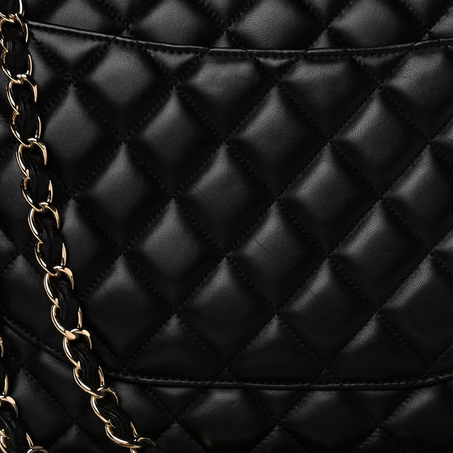 Chanel Lambskin Quilted Maxi Double Flap Black 16 of 17