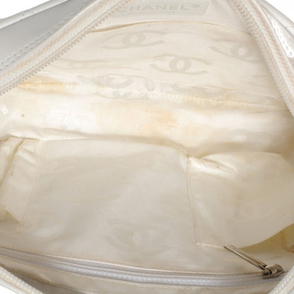 Chanel Calfskin Python Quilted Cambon Camera Case White 5 of 7