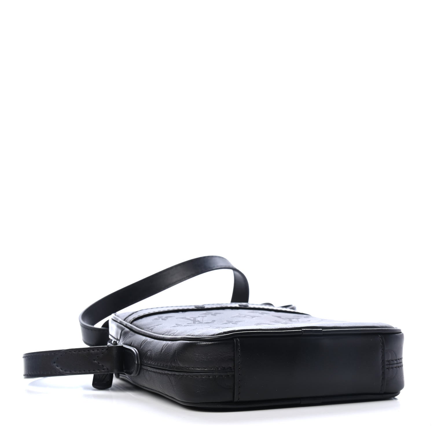 Louis Vuitton Calfskin Monogram Shadow Danube PM Black 3 of 4