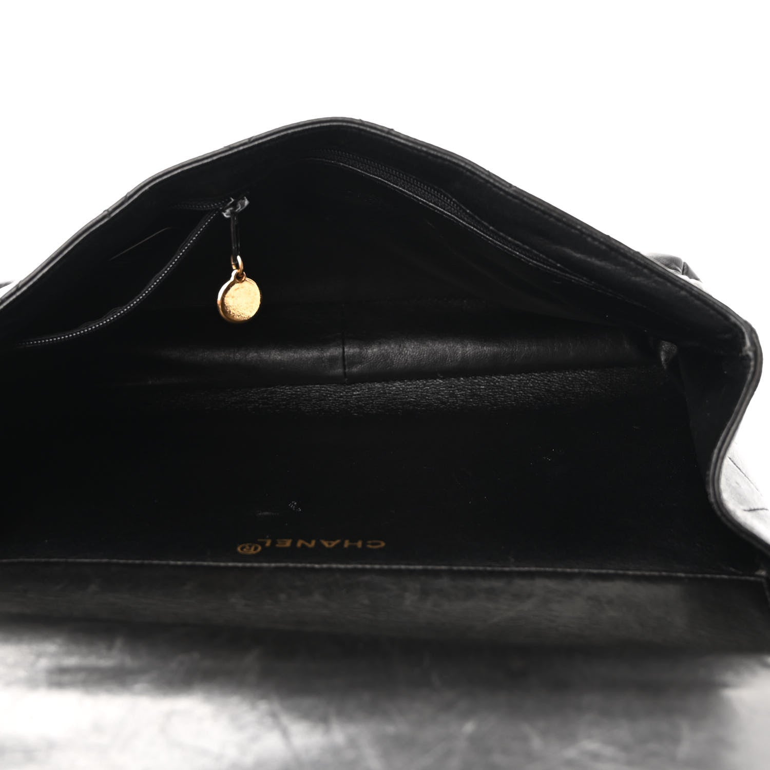 Chanel Lambskin Quilted Jumbo Double Sided Flap Black 5 of 12