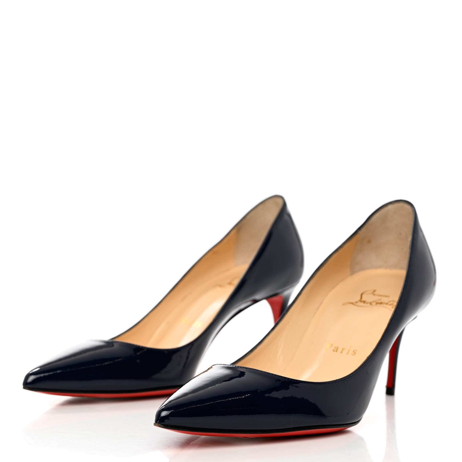 Christian Louboutin Patent Decollete 554 70 Pumps 35.5 Night 3 of 8