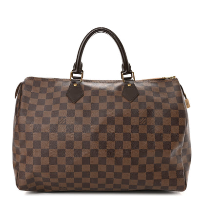 Louis Vuitton Damier Ebene Speedy 35 1 of 15