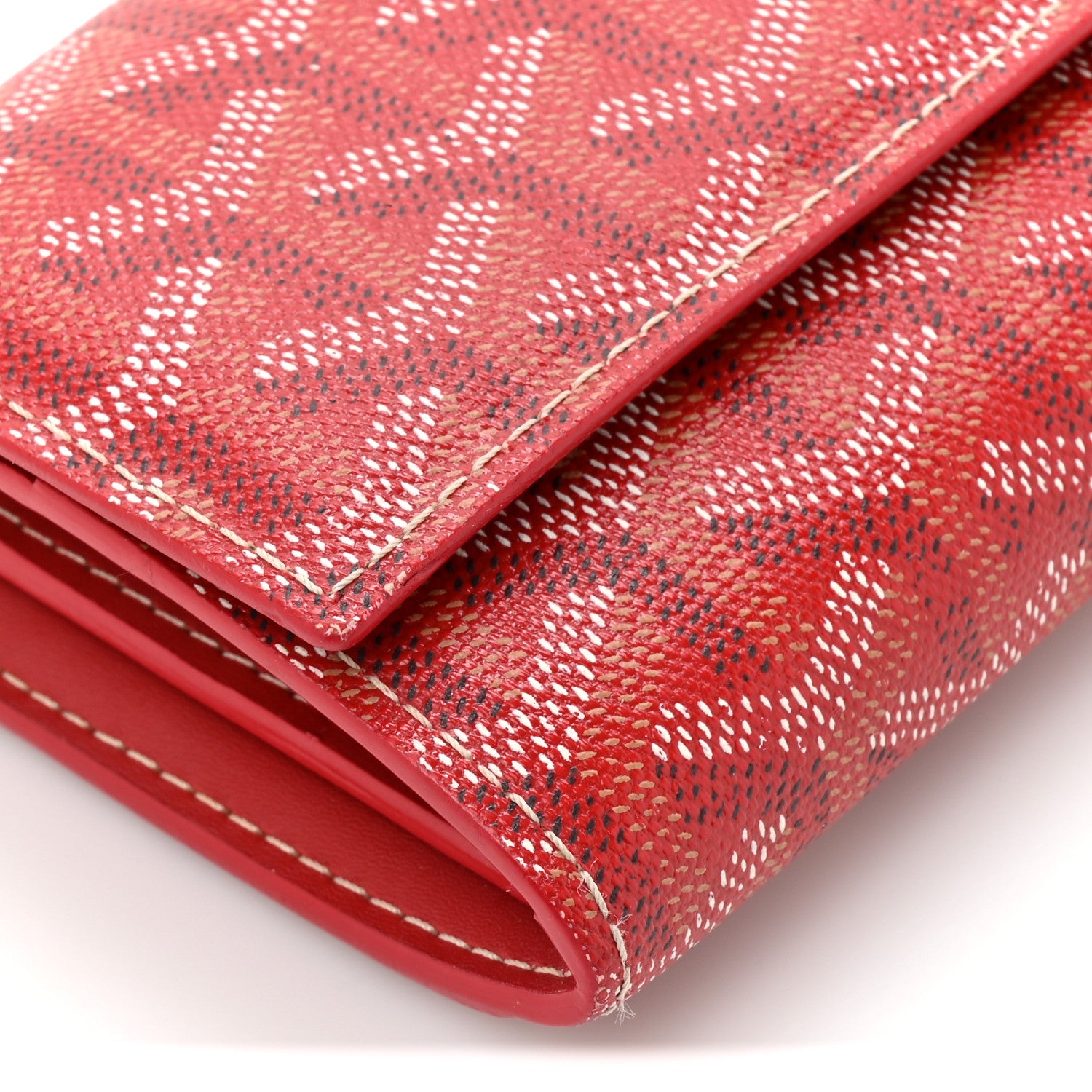 Goyard Goyardine Varenne Long Wallet Red 10 of 13