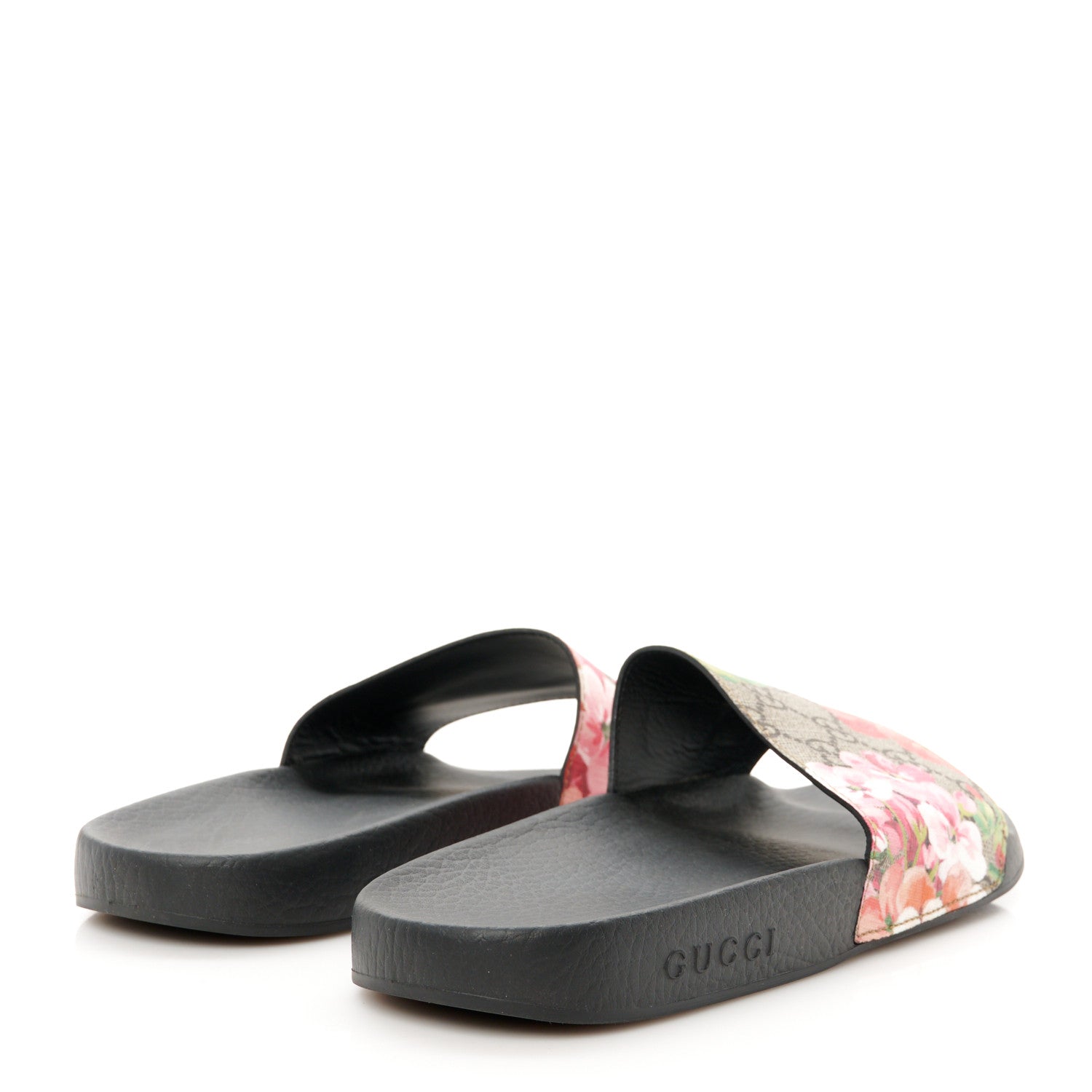Gucci GG Supreme Monogram Blooms Slide Sandals 40 Beige Multicolor 5 of 10