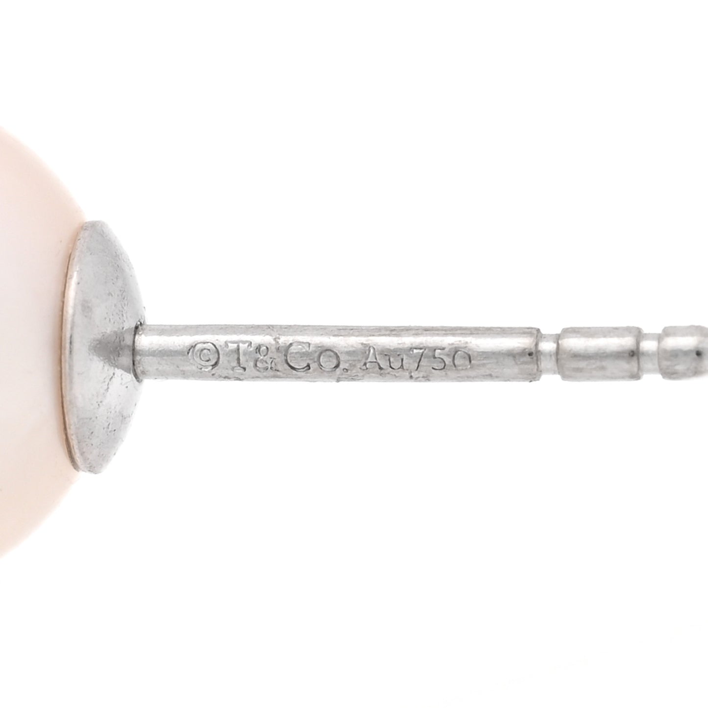 18K White Gold Cultured Pearl 8-8.5mm Earrings