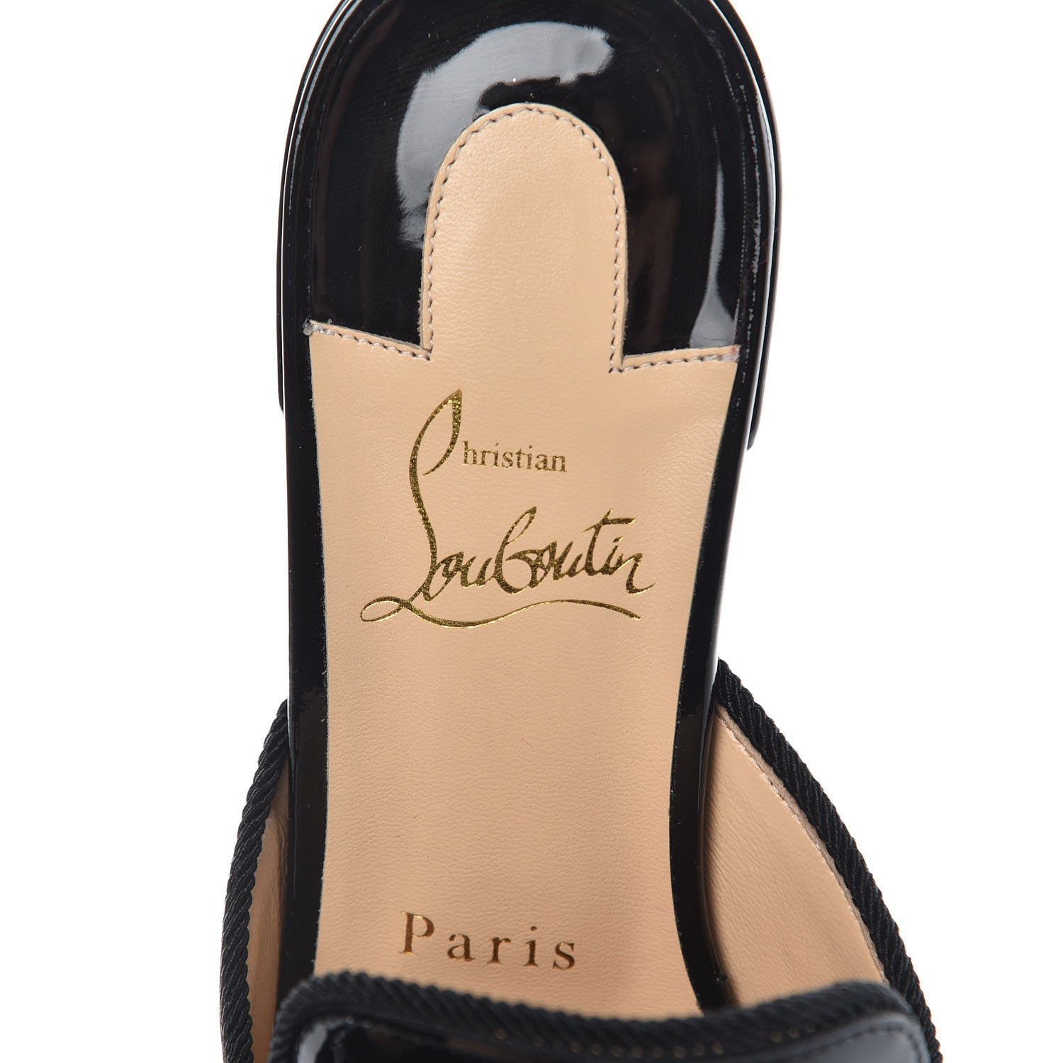 Christian Louboutin Patent Barry 35 Mules 37 Black 6 of 9