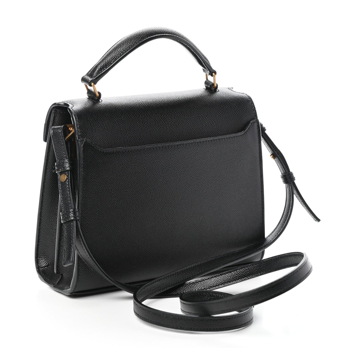 Grain de Poudre Mini Classic Monogram Cassandra Top Handle Black Rouge Legion