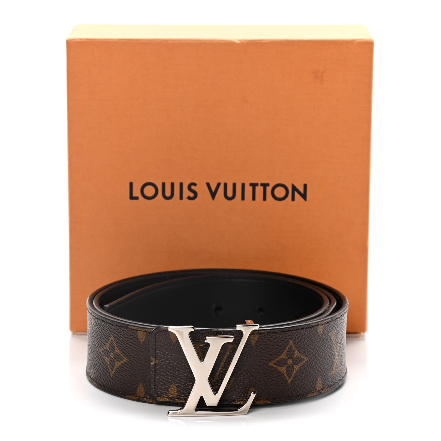 Louis Vuitton Calfskin Monogram 40mm LV Initiales Reversible Belt 95 38 Black 9 of 9