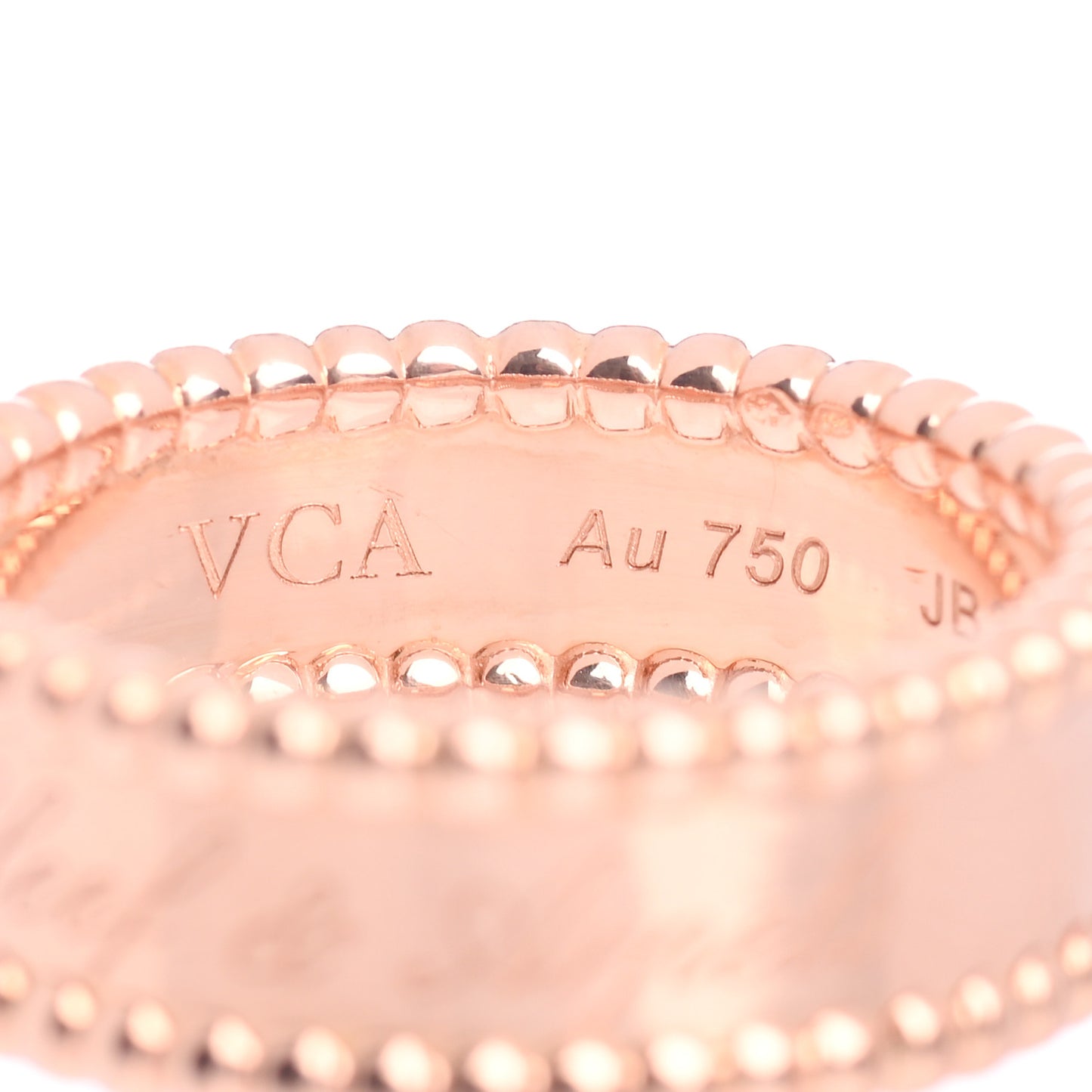 18K Rose Gold Perlee Signature Ring 59