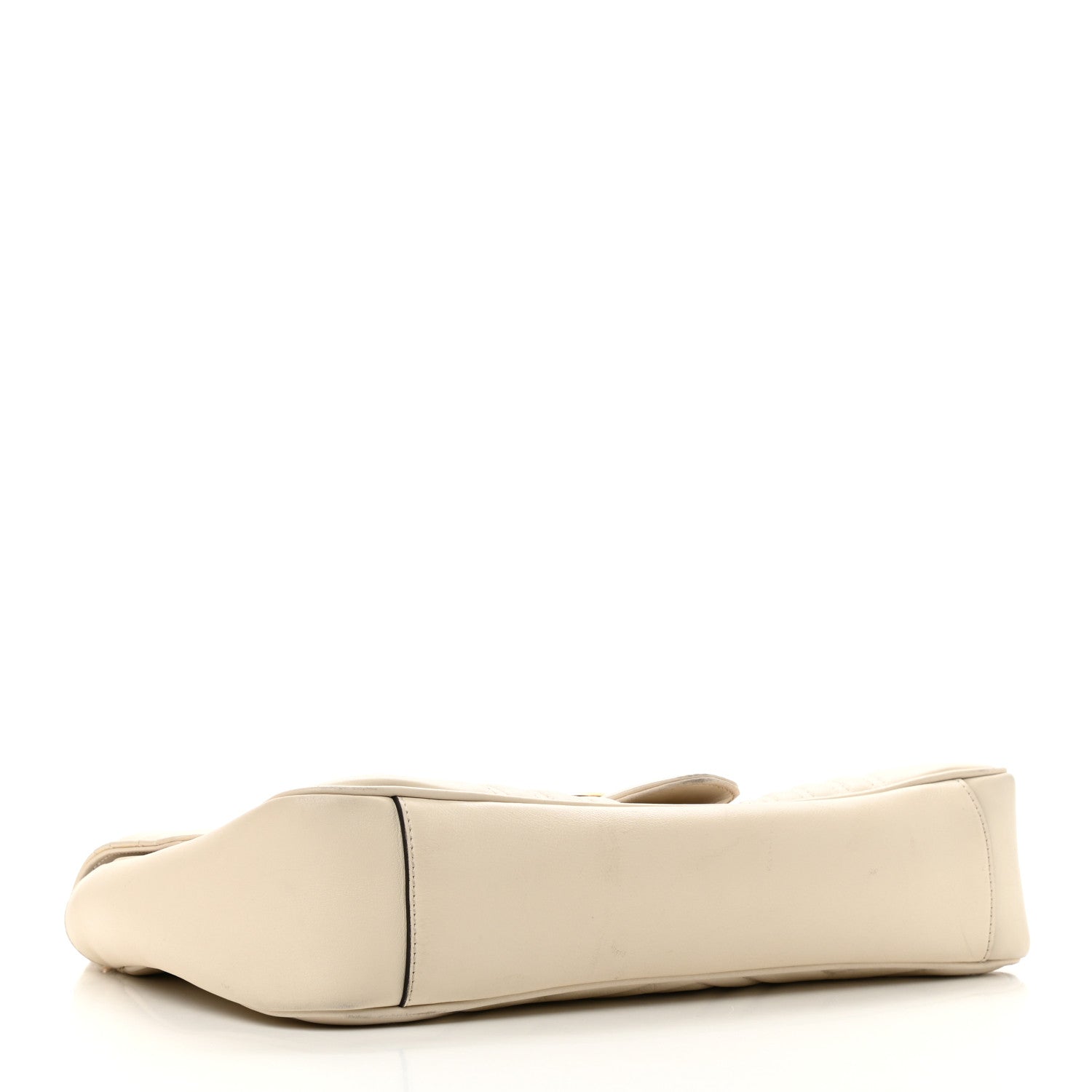 Gucci Calfskin Matelasse Medium GG Marmont Shoulder Bag White 4 of 12