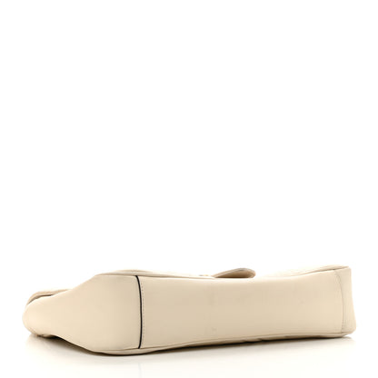 Gucci Calfskin Matelasse Medium GG Marmont Shoulder Bag White 4 of 12