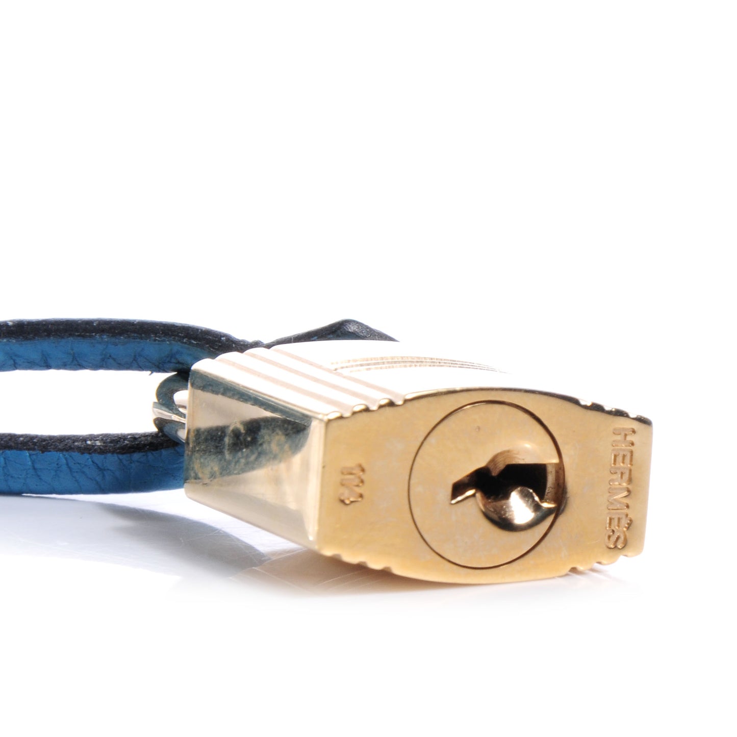 Taurillon Clemence Clochette Cadena Lock and Key Gold Mykonos