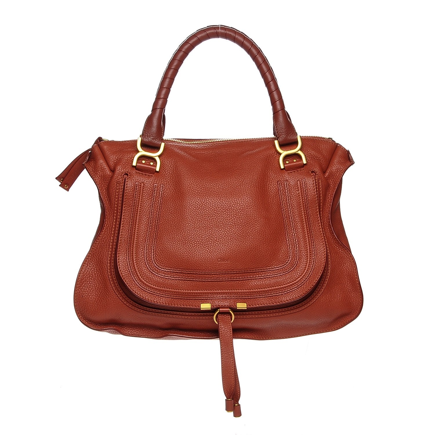 Chloe Calfskin Large Marcie Satchel Maple Leaf 1 of 7