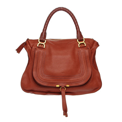 Chloe Calfskin Large Marcie Satchel Maple Leaf 1 of 7