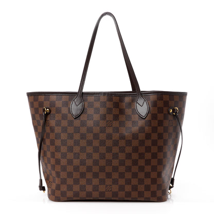 Louis Vuitton Damier Ebene Neo Neverfull MM Rose Ballerine 1 of 13