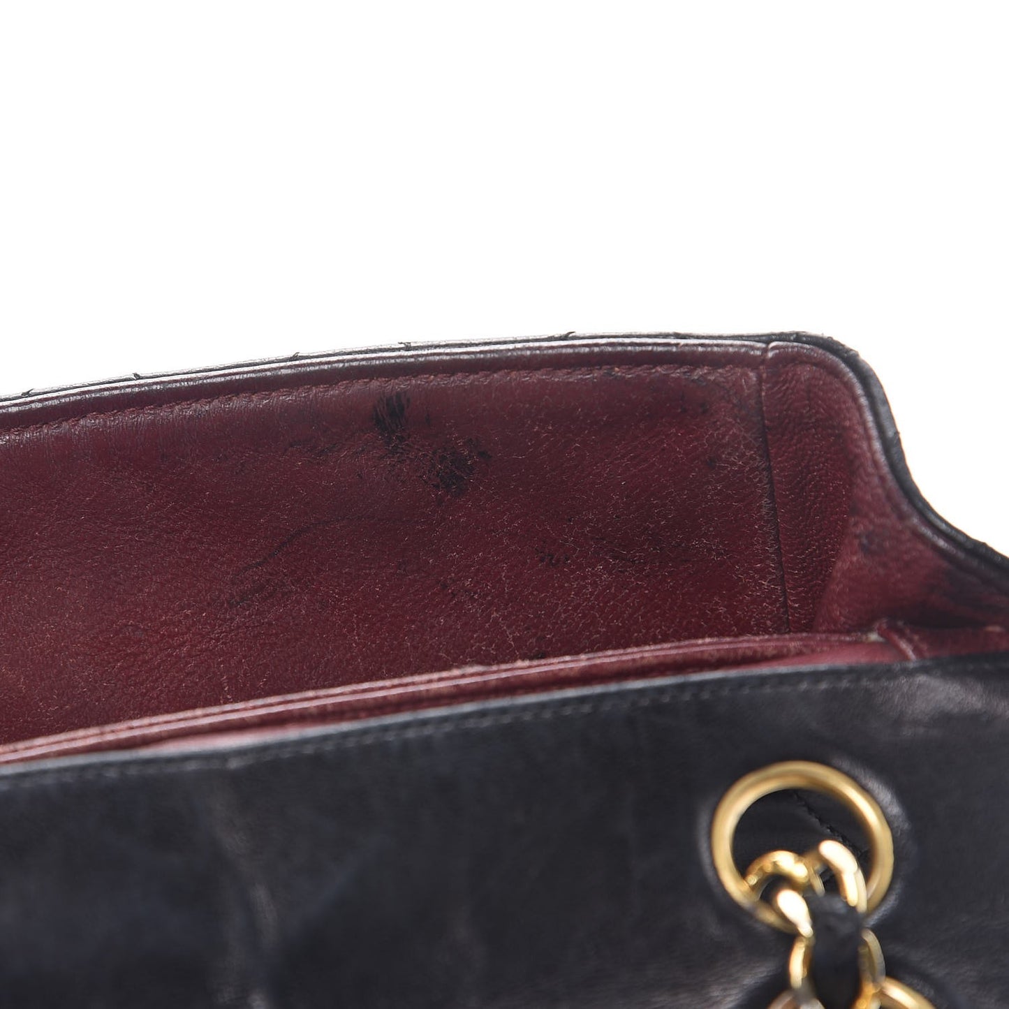 Lambskin Quilted Medium Single Flap Black