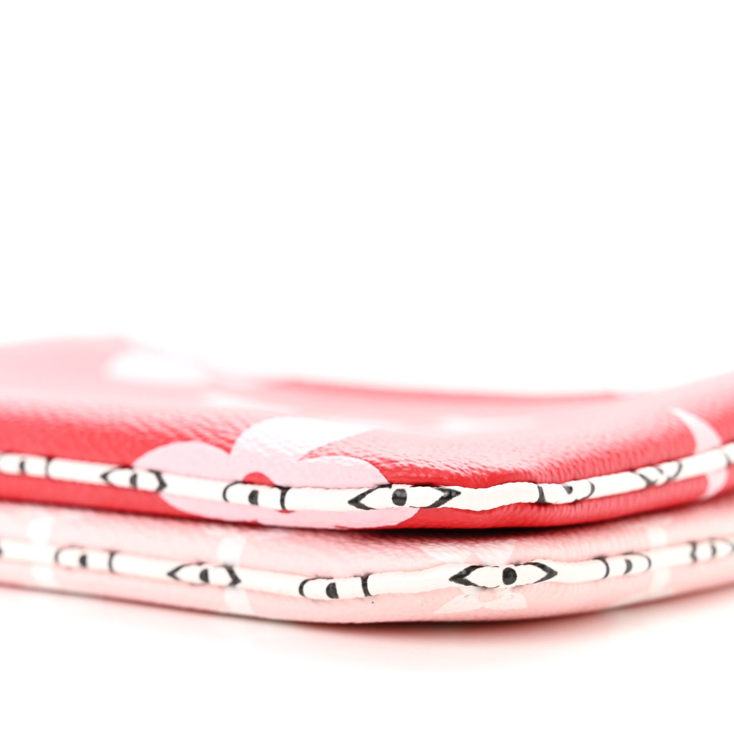 Monogram Giant Double Zip Pochette Rouge