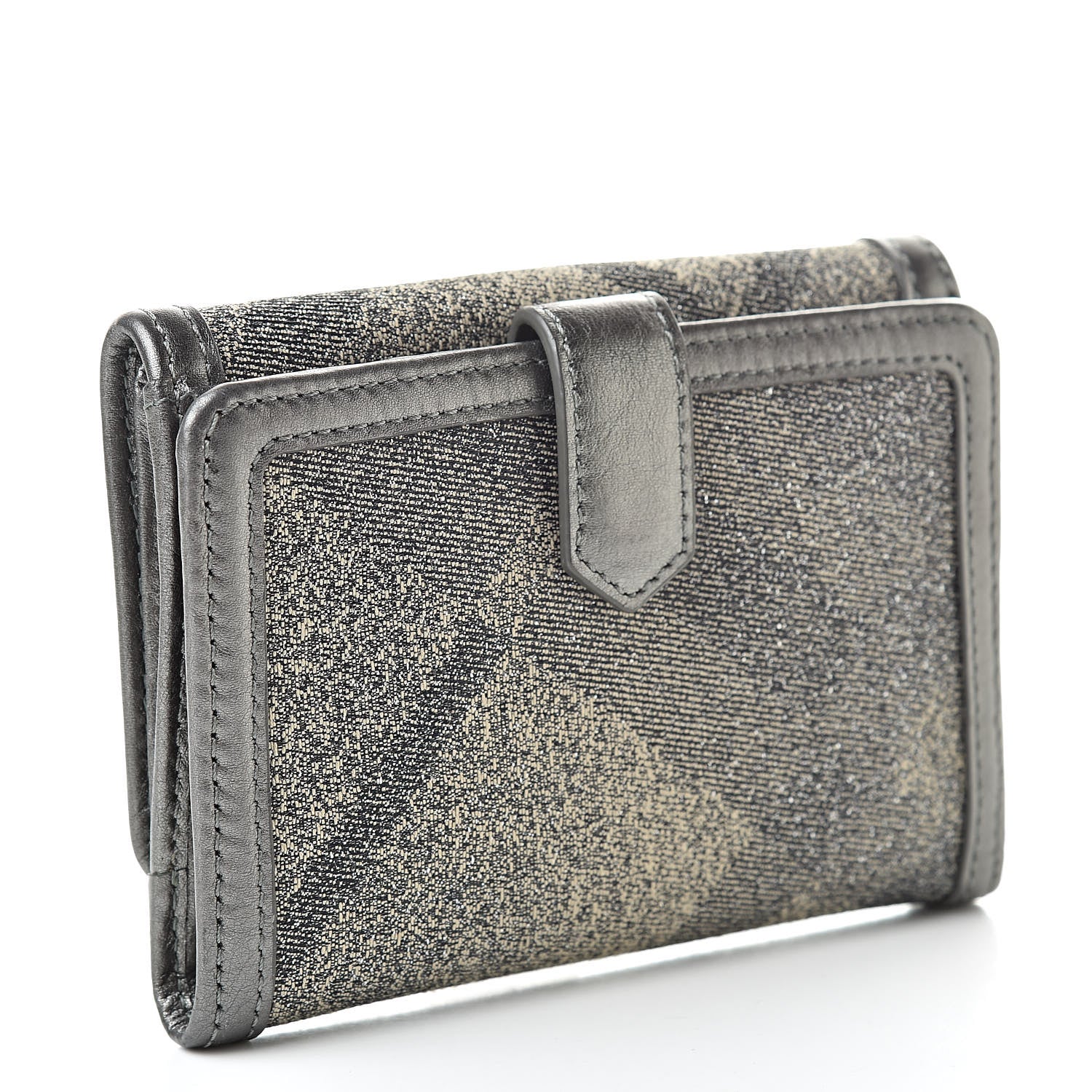 Burberry Shimmer Check Medium Compact Wallet Trench 3 of 8
