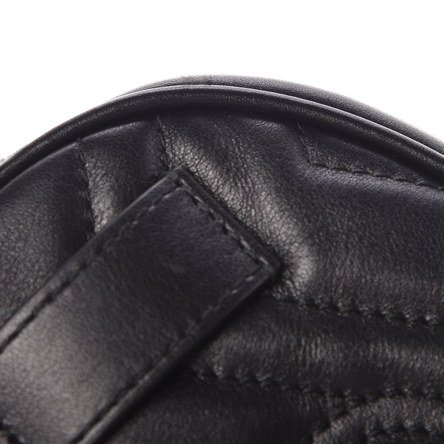 Gucci Calfskin Matelasse GG Marmont Belt Bag 95 38 Black 8 of 9