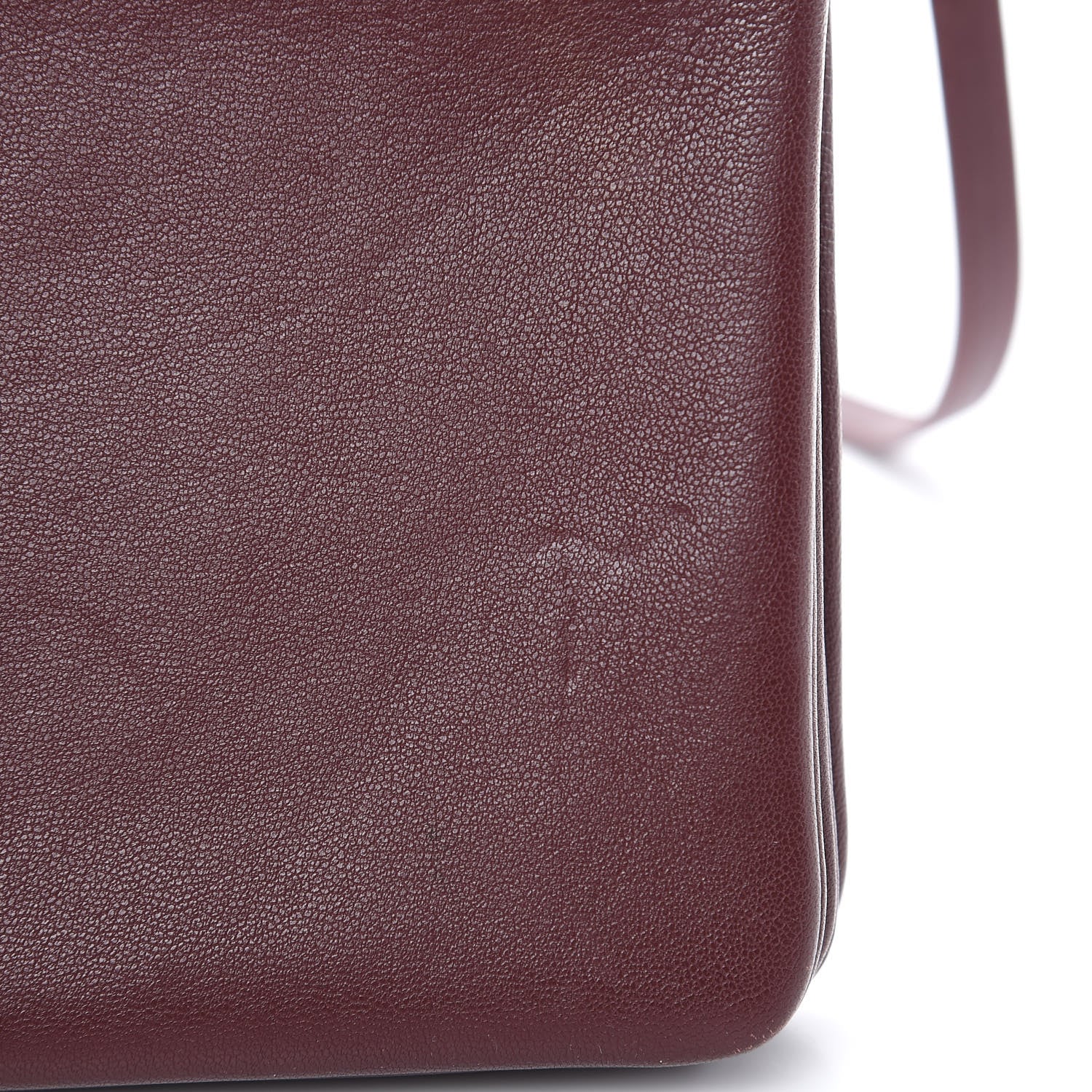 Celine Lambskin Small Trio Crossbody Bag Burgundy 12 of 14
