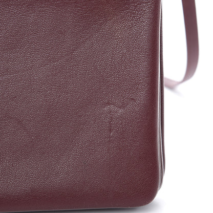 Celine Lambskin Small Trio Crossbody Bag Burgundy 12 of 14
