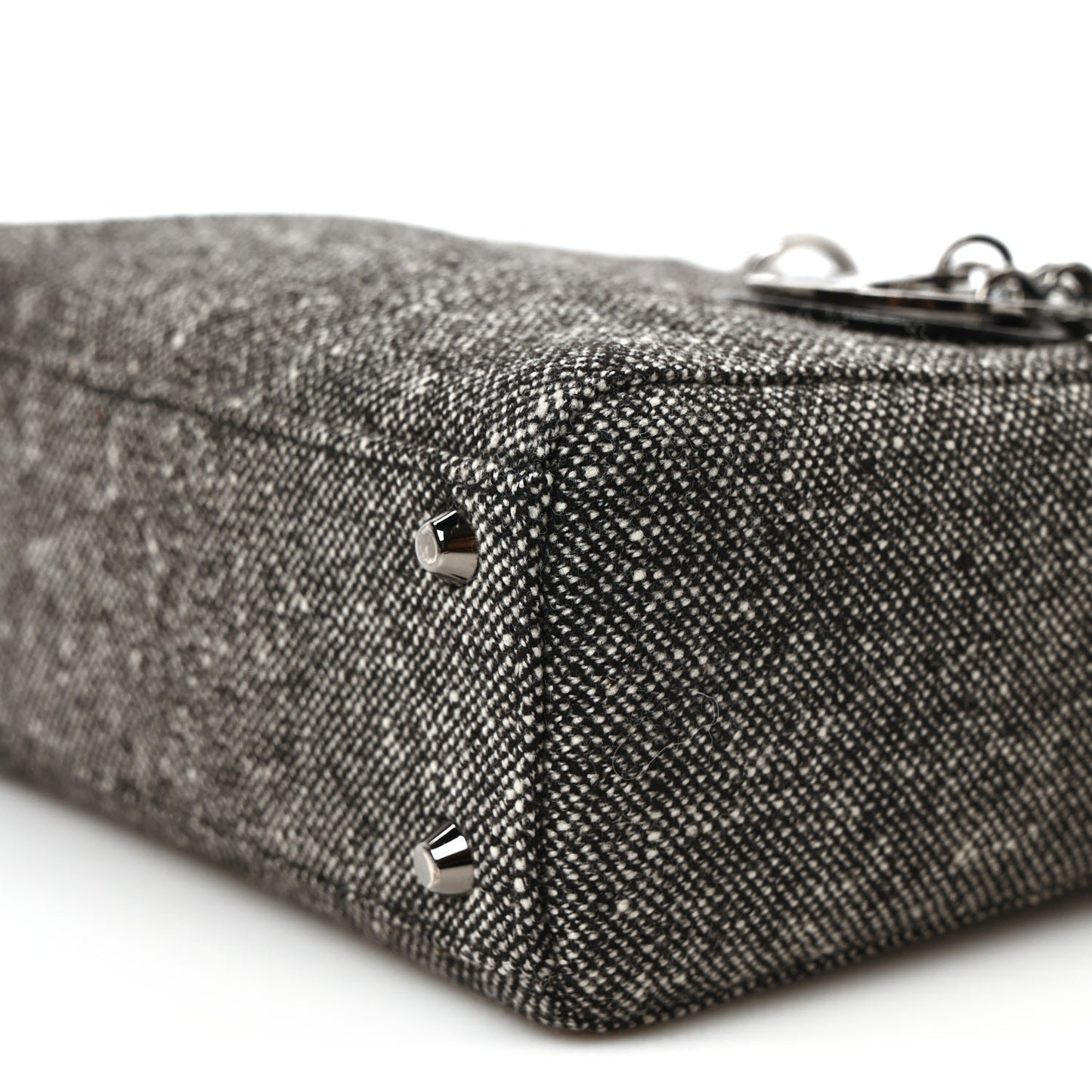 Tweed Mini Lady Dior Black