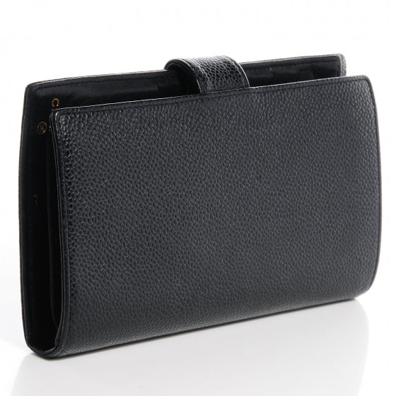 Caviar CC French Wallet Black