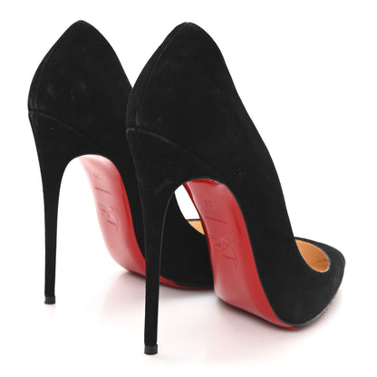 Christian Louboutin Suede Pigalle Follies 120 Pumps 38 Black 5 of 9