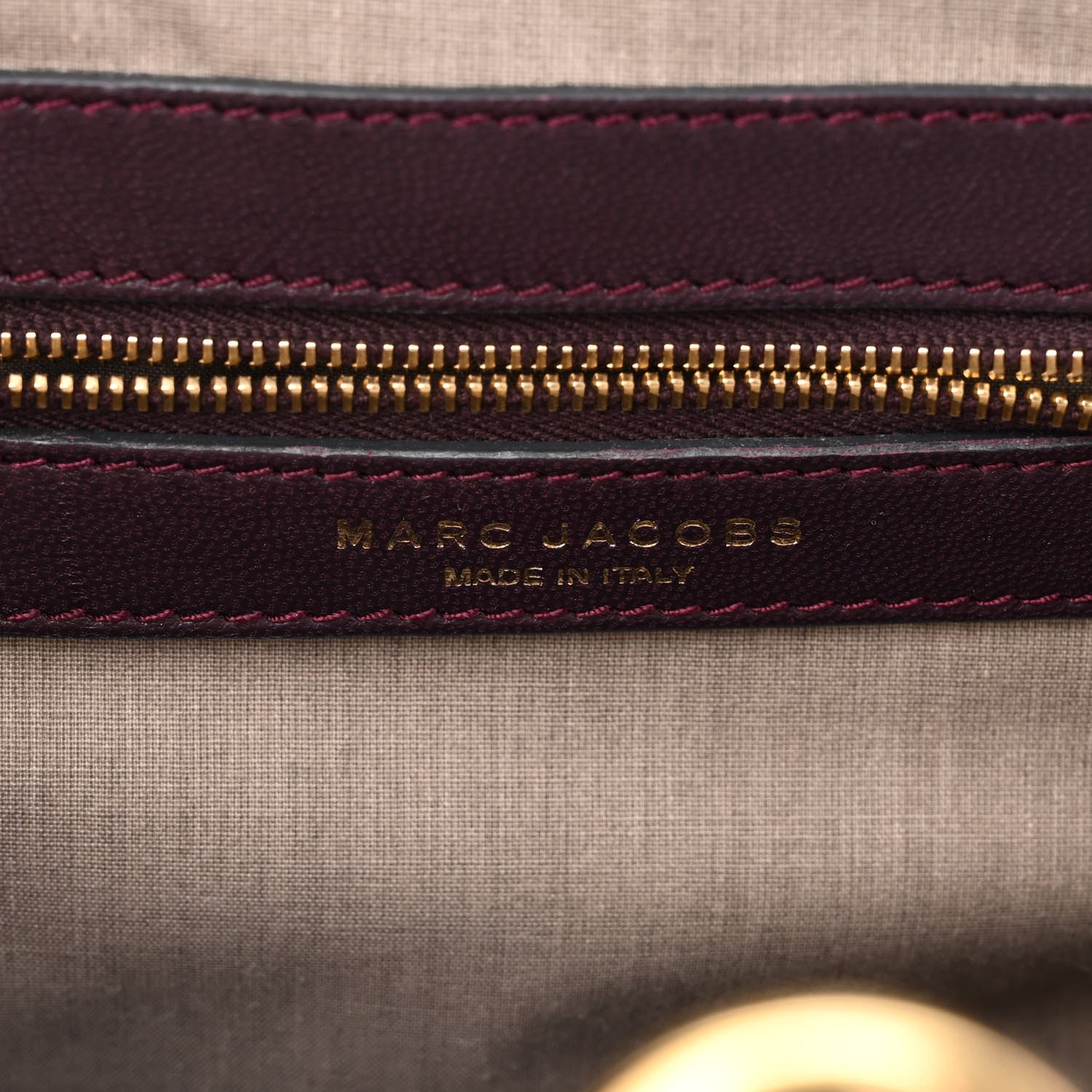 Marc Jacobs Metallic Calfskin Quilted The Kid Stam Plum 6 of 10
