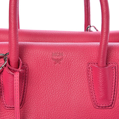 MCM Grained Calfskin Medium Milla Tote Beetroot Pink 13 of 13