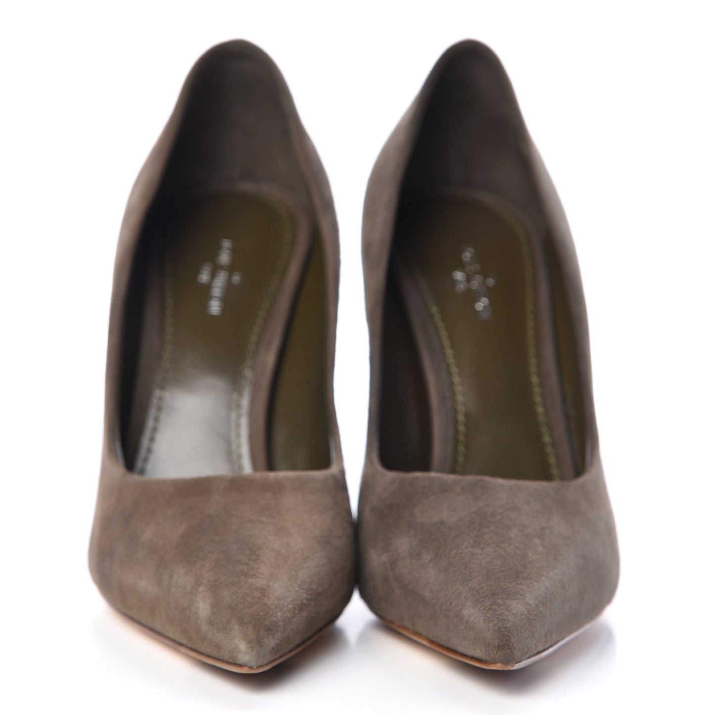 Suede First Lady Pumps 37 Kaki