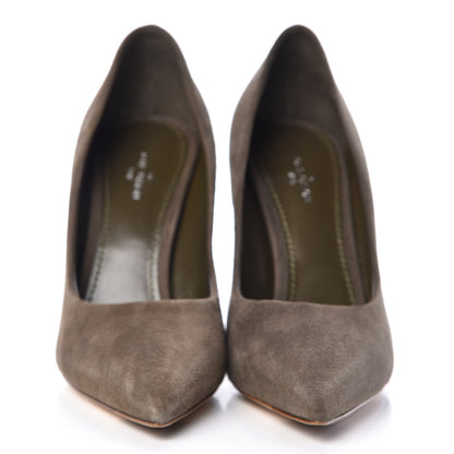 Louis Vuitton Suede First Lady Pumps 37 Kaki 2 of 11