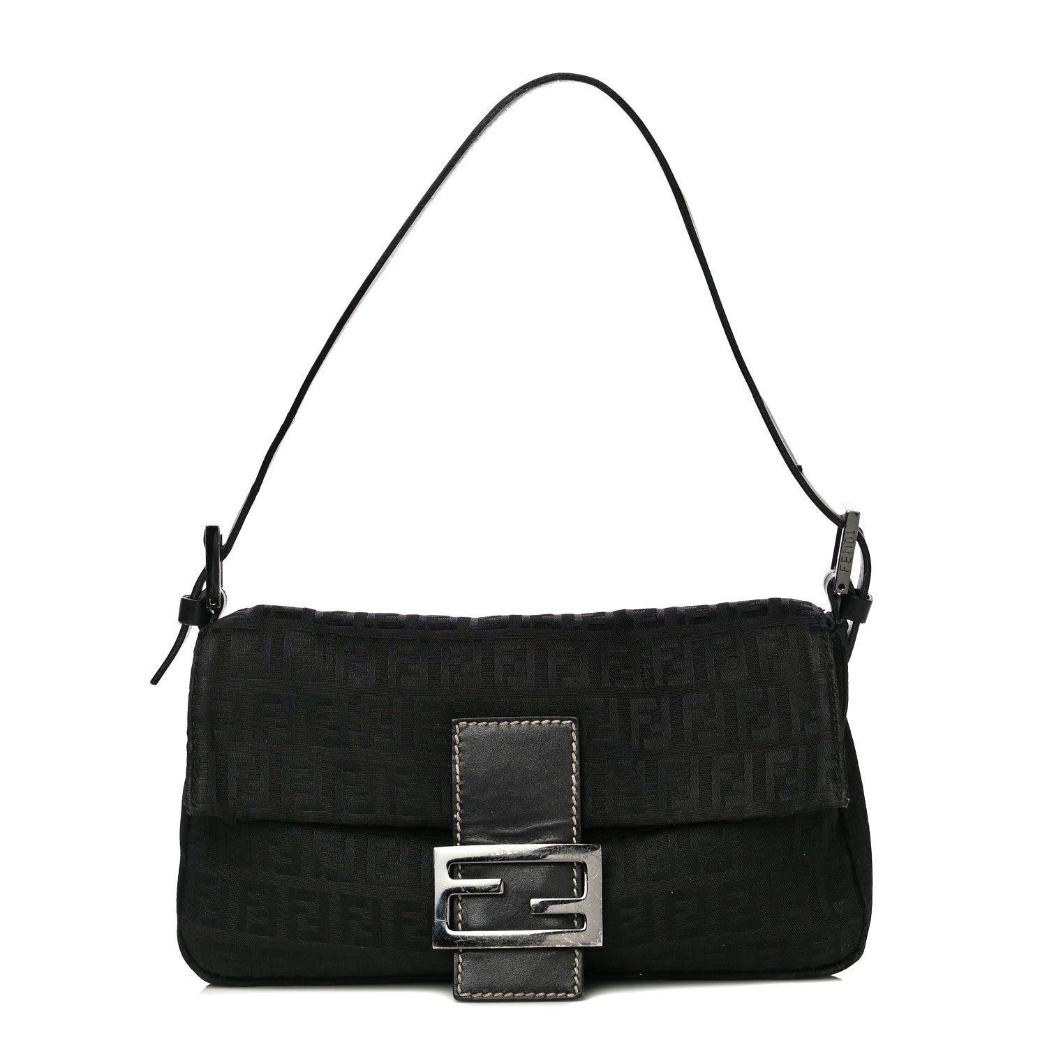 Fendi Zucchino Baguette Black 1 of 17