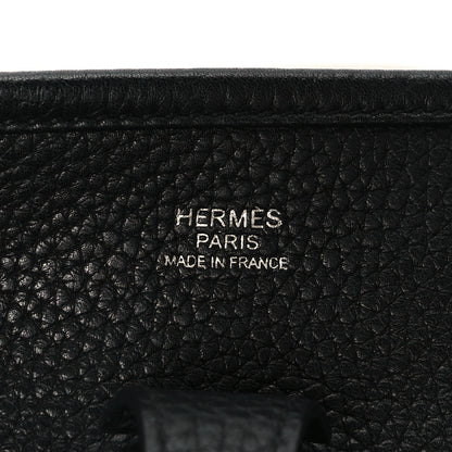 Hermes Taurillon Clemence Evelyne III PM Black 6 of 11