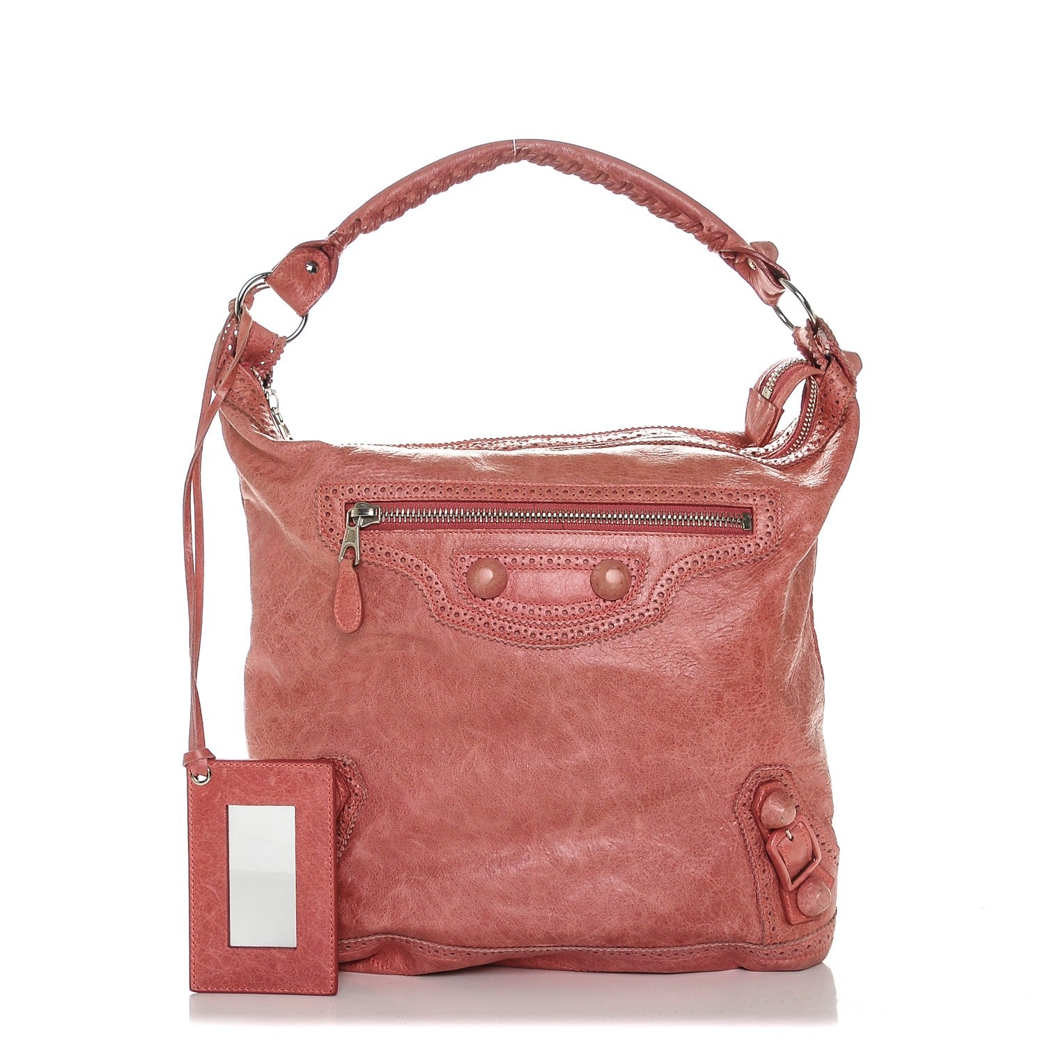 Balenciaga Agneau Giant Brogues Hardware Day Hobo Framboise 1 of 7