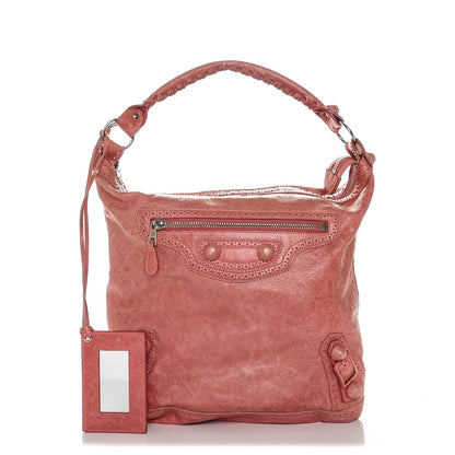 Balenciaga Agneau Giant Brogues Hardware Day Hobo Framboise 1 of 7