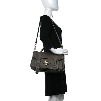 Proenza Schouler Lambskin Medium PS1 Satchel Smoke 3 of 9