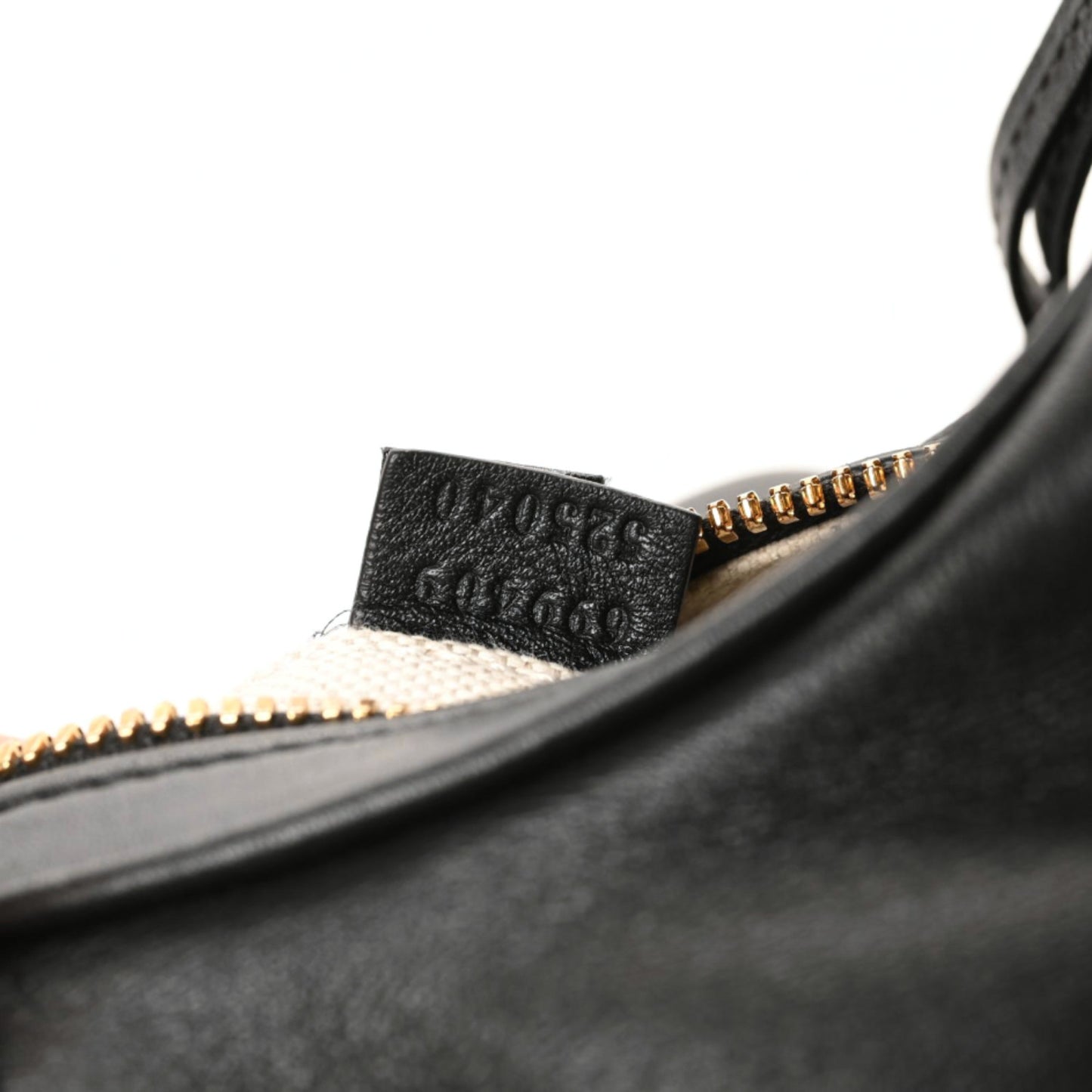 Aria Calfskin Web Small Attache Shoulder Bag Black