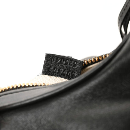 Gucci Aria Calfskin Web Small Attache Shoulder Bag Black 9 of 9