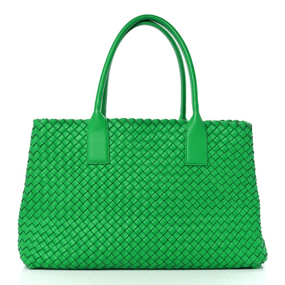 Bottega Veneta Lambskin Intreccio Medium Cabat Parakeet 4 of 12