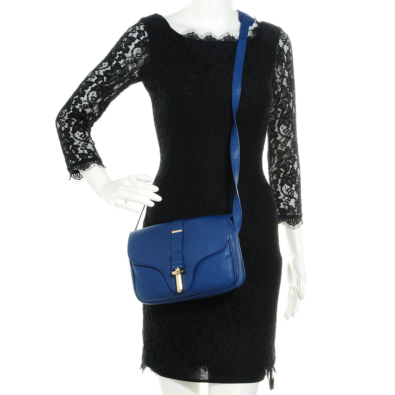 Balenciaga Grained Calfskin S Tube Bleu Nautique 2 of 8