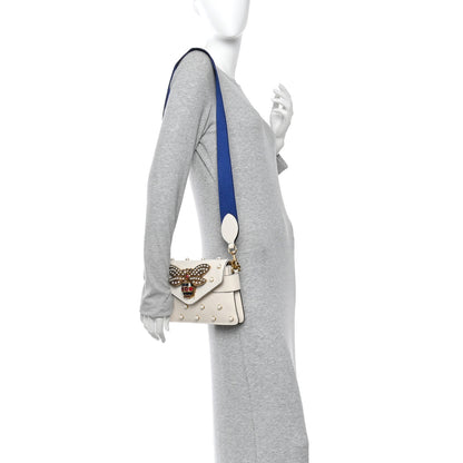 Gucci Nappa Pearl Studded Mini Queen Margaret Broadway Shoulder Bag Mystic White Mystic White 2 of 13