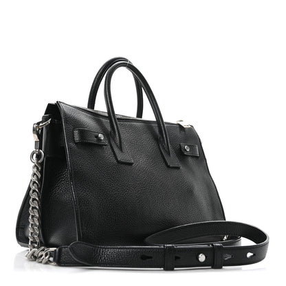 Saint Laurent Grained Calfskin Baby Supple Sac De Jour Black 3 of 10